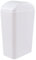 Yesdate 14 L Kitchen Trash Bin with Swing Lid, Plastic Swing Top Trash Can, White