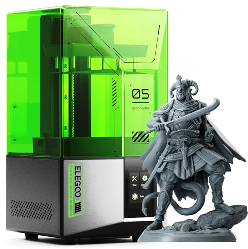 ELEGOO Mars 5 Resin 3D Printer with 4K Mono LCD,Automatic Leveling, Desktop 3D Printer with Printing Size of 5.65 × 3.53 × 5.91 inches