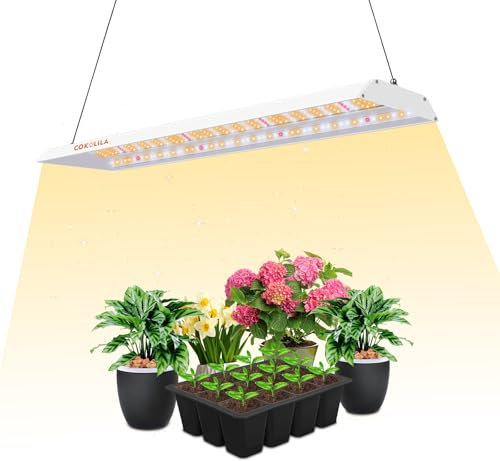 COKOLILA Nouvelle Lampe de Croissance, lampe LED avancée pour plantes avec minuterie 4/8/12H et hauteur réglable - Idéale pour les plantes d'intérieur en phase de germination, de végétation
