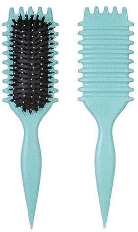 Curly hair brush, è l'ultima spazzola di styling a setole di cinghiale per capelli ricci. Ottima per districare e migliorare i riccioli. (#1, 135g)