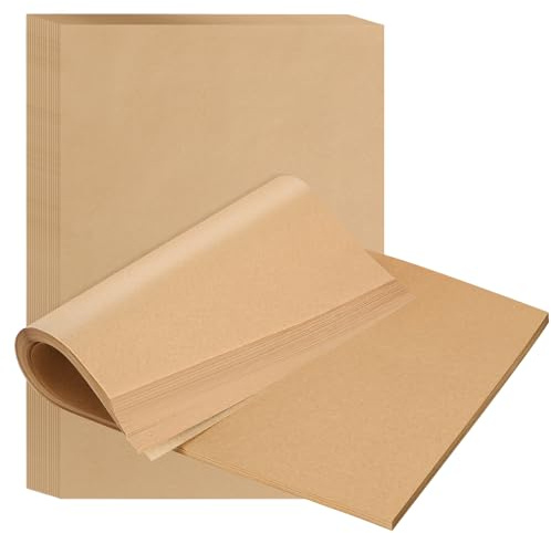 BYKITCHEN 9 x 13 Inch Unbleached Parchment Paper Sheets Liners for Baking