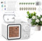 Hjh Bewässerungssystem Indoor Automatische Bewässerung Set, 15 Einstellbare Drip Tropfer & Erdanker, Programmierbare Selbstbewässerung für Garten Balkon Gewächshaus Büro Innen Urlaubsbewässerung