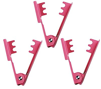 Lurrose 3pcs Pink Metal Rose Thorn Pliers Garden Tool with Spring Action Handle Lightweight Floral Thorn Remover for Home and Professional Use