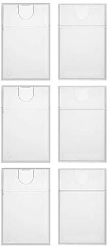 Custodia trasparente per biglietti da visita, 63 x 98 mm, 63 x 98 mm, per dirigenti