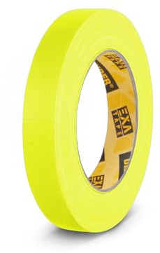 Defender 58064NYEL - Gaffer Tapes, neon yellow, 19mm x 25m