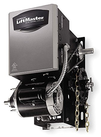 LiftMaster Industrial Door Opener, Hoist/Left, Max H 24Ft, Black