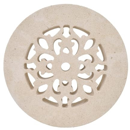 Griglia di aerazione e ventilazione in Pietra Leccese per tubo ø 100mm 120mm 150mm uso interno esterno con rete alluminio anti insetti e trattamento idrorepellente TUTTE LE MISURE PRODUZIONE MONTEDURO