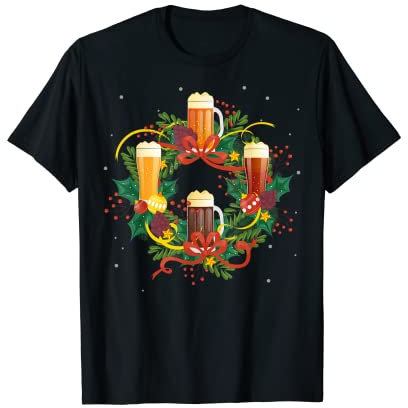 Ma couronne de bière de Noël ma couronne de l'Avent T-Shirt