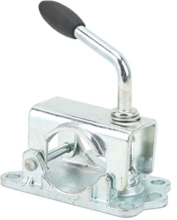 KIMISS Trailer Pipe Clamp Jack Wheel Clamp Wheel Split Clamp Prop Stand Support Mount for 48mm/1.89in Pipe Diameter for Trailer RV