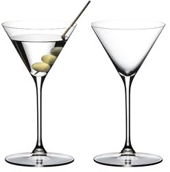 RIEDEL Grape Martini/Copas de cóctel, 2 unidades, cristal transparente, fabricado a máquina