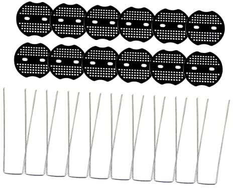 TOYANDONA 15juegos Juntas De Clavos Rectificados Forma Clavos para Césped Estacas para Jardinería para Tierra Estacas Forma para Fijar Mantas Exteriores Jardinería y Camping