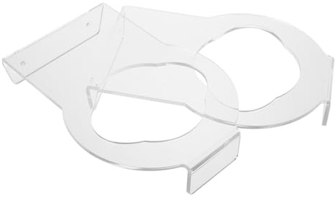 Angoily Soporte de Pared para Balones Deportivos 2 Piezas Transparente de Acrílico, Almacenamiento para Fútbol, Baloncesto y Voleibol, Estantería para Organización en Salas