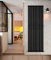 NRG Vertical Oval Column Designer Radiator Double Panel Central Heating Radiators Black 1800mm x 590mm