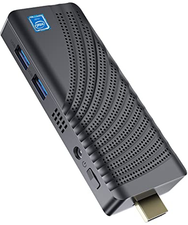 Mini PC Stick Intel Celeron N4000 (fino a 2.6GHz) Windows 10 Pro Mini Computer Stick 4GB DDR4 64GB eMMC Micro Fattore di forma per desktop Supporto PC 4K HDMI, 2.4G/5G WiFi, Bluetooth 4.2, Auto Power