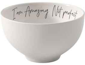 Villeroy & Boch - Statement scodella Amazing not perfect 14x14x8cm, ciotola di porcellana bianca