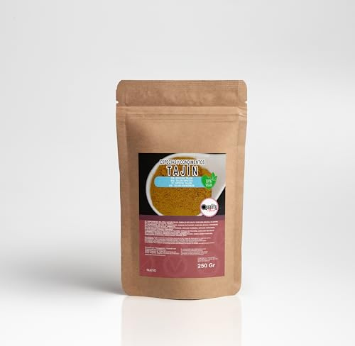Quality Food. Mezcla de Especias Tajín. Condimento ideal para Pescado, Verduras, Carnes y Estofados. 100% Natural. 250 Gr