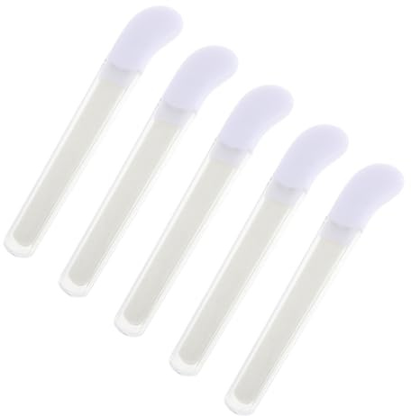 Veemoon Lime Per Unghie in Ceramica 5 Pezzi, Lime Lucidanti Portatili Per Pedicure e Manicure Professionale, Strumenti Pratici Per Modellare e Levigare Unghie, Per Cura Mani e Piedi