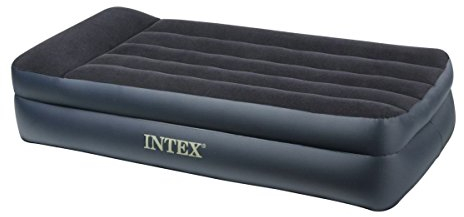 Intex 66706 Luftbett Pillow Rest Blue Twin, 230 V, inklusive eingebauter Luftpumpe, 191 x 99 x 47 cm (L x B x H)