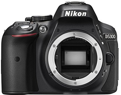 Nikon D5300 Digital SLR Camera Body Only (24.2 MP, 3.2 inch LCD with Wi-Fi and GPS) - Black (Renewed)