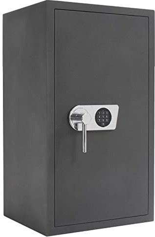 Profirst Wertschutzschrank Jupiter 85 EN1 Elektronikschloss Aufbohrschutz Notbestromung Tresor 2 Fachböden verstellbar inkl. Befestigungsmaterial