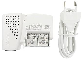 Amplificatore domestico PicoKom 1e/2s EasyF 47-694MHz G 10/16dB Vs 98/101dB?V con autoregolazione + alimentazione 12V preampl