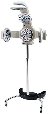 SHZICMY Secador de pelo de 220 V, secador de pelo de salón de peluquería, radiador por infrarrojos, para el cuidado del cabello, cubierta seca con trípode (blanco)