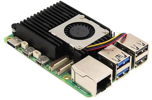 Geekworm H505 Raspberry Pi 5 Active Cooler with PWM Fan - Aluminum Heatsink for Pi 5 4GB/8GB/16GB