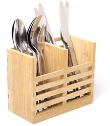 BIRAMBEAU -Range couverts , 2 compartiments, bambou, Bois