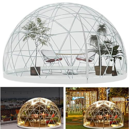LSHFYV Bubble Garden Kuppelzelt, Pop-up-Pavillon-Bubble-Zelt, Instant-Camping-Kuppelzelt für 8–10 Personen, transparentes Zelt, Outdoor-Bubble-House-Campingzelt