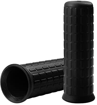 Lotsdonxia 2-Pack Wheelbarrow Handle Grips – 3 * 12.2cm Practical and Durable Anti-Slip Soft Easy Installation Rubber Replacement Handles (Black)