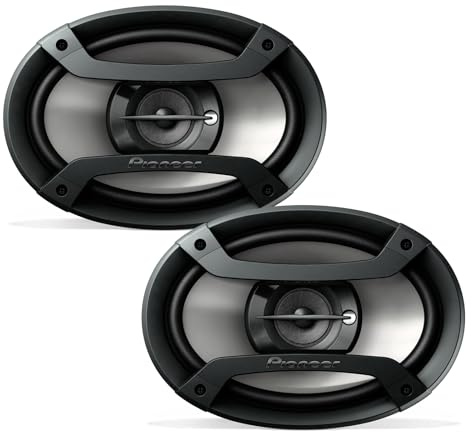 Pioneer TS-F6935R 3-Way Coaxial Car Audio Speakers - 6 x 9 Passive Car Speakers (Pair), 230 W Max Power, Black and Silver