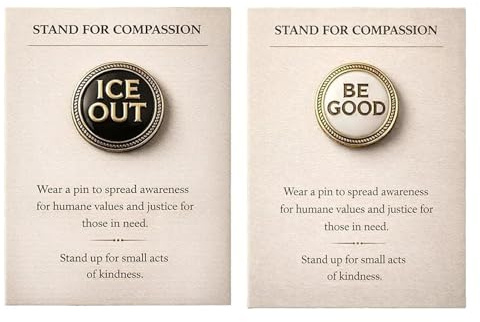 Support pour la compassion – Épinglettes « Be Good » et « Ice Out », soutient la gentillesse et la santé mentale positive, inspirant, ensemble d'épinglettes en émail, /, Métal