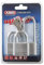 ABUS Vorhängeschloss Titalium 64TI/40 + HB63 - 3er Set, gleichschließend - Kellerschloss mit Schlosskörper aus Spezial-Aluminium - gehärteter Stahlbügel - ABUS-Sicherheitslevel 5