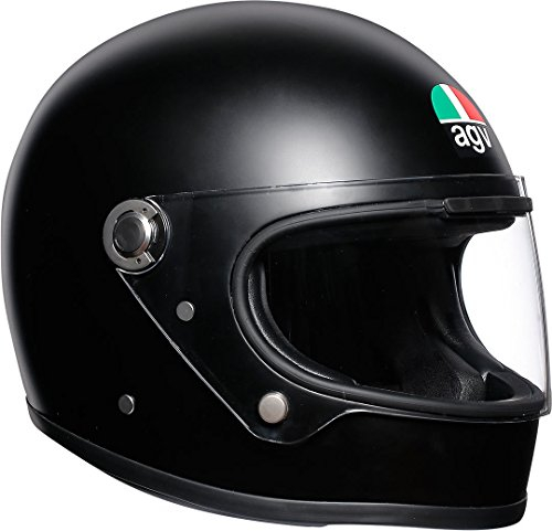 AGV X3000 ECE 22-05 Solid Motorrad Integralhelm ECE 22-05 Legends, Vintage Retro, Matt Schwarz, ML