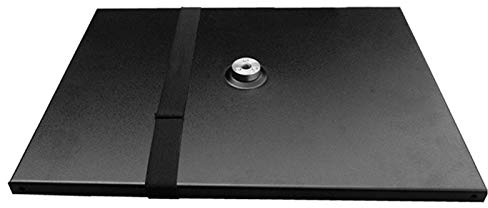 YHUS Support de sol pour projecteur, support de trépied d'ordinateur portable, plateau universel, base épaisse antidérapante, utilisé pour les projecteurs, moniteurs, ordinateurs portables (noir)