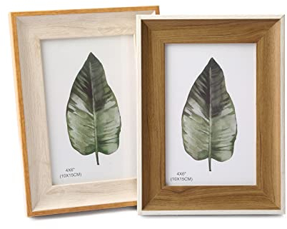 POXIAOER Bilderrahmen 10x15 cm,2 Stück Bilderrahmen 6 x 4,bilderrahmen 10x15 2er set Tischplatte Wandhalterung Mehrere fotorahmen für Familie Hochzeit Geschenke