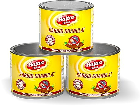 HOLTAZ FALLEN Karbid 1,5 kg (3x 500g) - Carbid Kabit Kabitt karbitt Karbit Karbid Große feste Steine - 3 Dosen