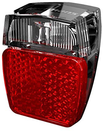 Herrmans H-Trace Mini Dynamo LED Rear Light, Black/Red