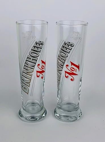 Brinkhoffs Gläser 0,3l / No 1 Premium Pilsener Glas Pils Bier Biergläser Bierpokal Bar Gastro / 2er Set