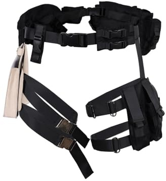 cultofmoon Leon Ceinture de cosplay Sac d'armes Leon Scott Kennedy Accessoires de costume en cuir Ceinture de police guerrier