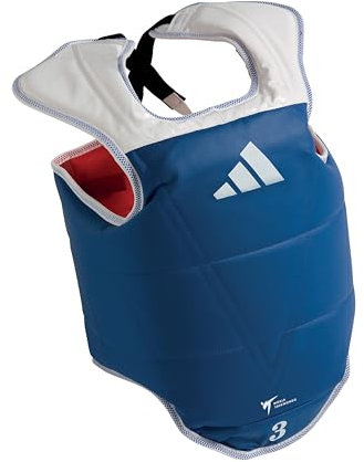 Adidas – Taekwondo Protektor für Kinder, blau / rot, XXS