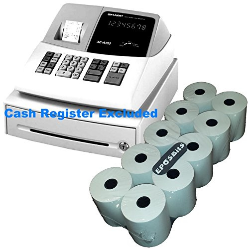 EPOSBITS® Brand 10 Rolls - for Sharp XE-A102 XEA102 XEA-102 Cash Register
