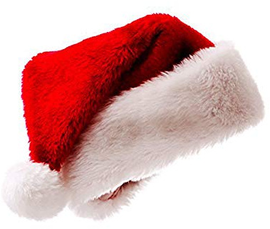 Chapeau de Noel Chapeaux Noël De Noel De Luxe Chapeau en Peluche Enfant Adulte Chapeau De Noel Family Party Fournitures Enfant, 1 pc