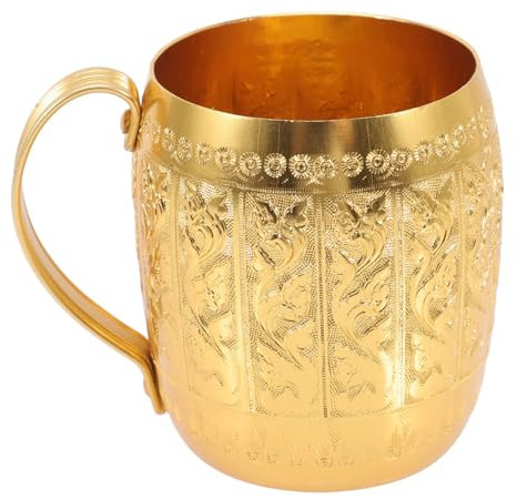 Zerodeko Weithalsbecher Picknick Unzerbrechliche Trinkgläser Milchbecher Bierstiefel Campingbecher Becher Aus Metall Bierkrug Metallbecher Mundspülbecher Latté Tasse Multifunktion Legierung