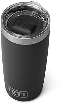 YETI Rambler 10 oz Tumbler, Stainless Steel, Vacuum Insulated with MagSlider Lid, Black