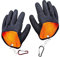 Jiakalamo 1 Paar Angelhandschuhe, Wasserdicht Hecht Handschuhe für Den Sicheren Umgang mit Hecht, Wels, Zander, Austern, Krabbe, Fisch Fang Handschuhe, mit Magnetverschluss