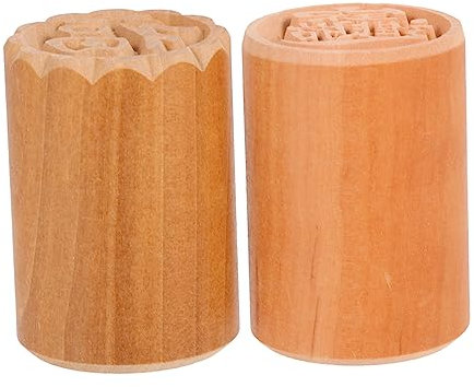 OFFSCH 2stücke Mondkuchen Stempel Aus Hochwertigem Material Für Kuchendekor Und Cookie-formen Traditionelle Form Für Dim Sum Und Gebäck Leicht Zu Bedienen Und Wiederverwendbar