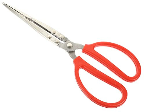 BESTYASH Pinza Per Anguille in Acciaio Inossidabile Strumento Per Raccogliere Crostacei Pinza Lunga Per Forbici Da Granchio Facile Da Trasportare Per Spiaggia e Campeggio