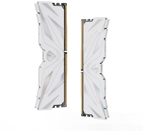 Netac 16GB (2x8GB) DDR4 3200MHz C16 XMP 2.0 High Performance Desktop Memory Kit, weiß