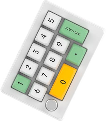 Mångsidigt anpassningsbart gammaldags numeriskt tangentbord för spelproduktivitet